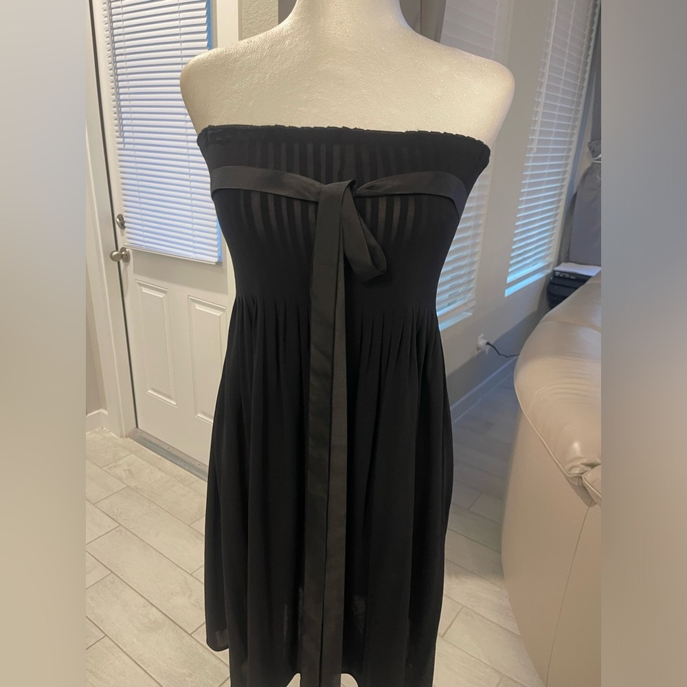 MaxMara convertible IMO pleated sheer belted skirt dress 38